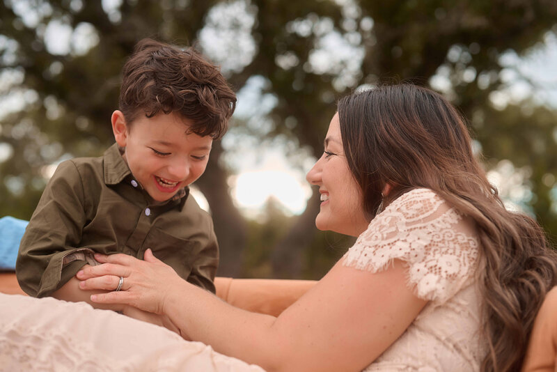 An heirloom family portrait by Hill Country Heirlooms